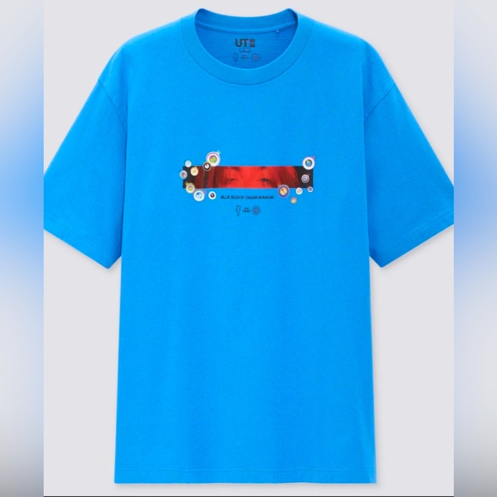 Billie Eilish X Takashi Murakami X Uniqlo Unisex Short Sleeve T Shirt